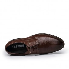 Men's Leather Shoes Serpentine Pattern
